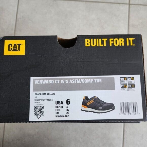 Caterpillar CAT Venward Composite Toe ASTM Work Safety Shoe Womens 6 Wide - Picture 10 of 10